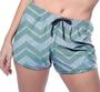 Imagem de Short Praia Shorts Banho Bermuda Verão Listras Desenho Traços White 1847