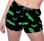 Imagem de Short Praia Shorts Banho Bermuda Verão Morcego Cartoon Verde 735