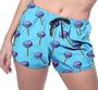 Imagem de Short Praia Shorts Banho Bermuda Verão Pirulito Azul Doce 614