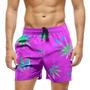 Imagem de Short Praia Shorts Banho Bermuda Verão Planta Folhas Vibes Chroma 1118