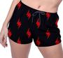 Imagem de Short Praia Shorts Banho Bermuda Verão Raios Cartoon Vermelho 463