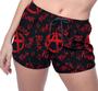 Imagem de Short Praia Shorts Banho Bermuda Verão Rock Punk Red 1764