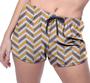 Imagem de Short Praia Shorts Banho Bermuda Verão Zig Zag Estilo Amarelo 1817