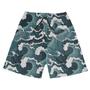 Imagem de Short Praia Shorts Banho Verão Ondas Mar Cartoon Azul 40