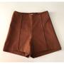 Imagem de Short Reto Feminino Cintura Alta - modelo/estilo alfaiataria