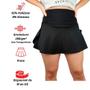 Imagem de Short Saia Feminino Suplex Preto Academia Plus Size