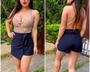 Imagem de Short saia feminino triângulo amarração moda blogueira