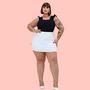 Imagem de Short Saia Frente e Verso Plus Size Saias Total Com Shorts Embutido Cores Variadas