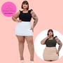 Imagem de Short Saia Frente e Verso Plus Size Saias Total Com Shorts Embutido Cores Variadas