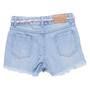 Imagem de Short Saia Jeans Claro Menina Mania Kids - 6119