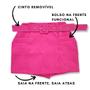 Imagem de Short Saia Plus Size Frente e Costas/trás com Cinto e Bolso 0071