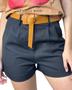Imagem de Shorts alfaiataria com cinto de material sintético REF159