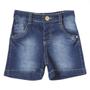 Imagem de Shorts Bebê Look Jeans Detalhe Jeans - UNICA - M