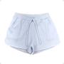 Imagem de Shorts Canelado Curto Com Bolso Feminino Soltinho Adulto - Coleção Verão