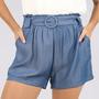 Imagem de Shorts Chambray Com Cinto Feminino - JZW