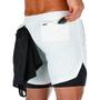 Imagem de Shorts Corrida Masculino Bolso Celular Bermuda Compressão