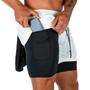 Imagem de Shorts Corrida Masculino Bolso Celular Bermuda Compressão