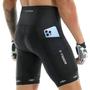 Imagem de Shorts De Ciclismo Acolchoados Em Gel 5D Masculino Com Bolso Traseiro Para Meia Calça De Ciclismo De