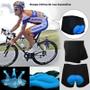 Imagem de Shorts de Ciclismo Masculinos com Acolchoamento 3D - Para Estrada e Mountain Bike