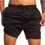 Imagem de Shorts Esportivo - Bermuda Masculina 2 em 1 com Bolso Escondido Segunda Pele - Esportes Musculação