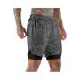 Imagem de Shorts Esportivos Masculinos 2 em 1 - Ideal para Corrida, Praia, Academia e Treinamento