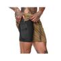 Imagem de Shorts esportivos Quick Dry para homens preto-verde-cáqui-cinza