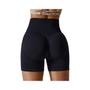 Imagem de Shorts Esportivos Sem Costura De Cintura Alta Para Mulheres Yoga Ciclismo Jogging Fitness Gym Push