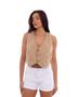 Imagem de Shorts Feminino Boy com Detalhe Na Barra 22455 Branco