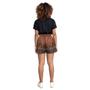 Imagem de Shorts Feminino Curto Alfaiataria Estiloso Casual Confortável Moderno Fashion Cintura Alta Coxa Soltinha Fresquinho Social Estampado Animal Print