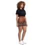 Imagem de Shorts Feminino Curto Alfaiataria Estiloso Casual Confortável Moderno Fashion Cintura Alta Coxa Soltinha Fresquinho Social Estampado Animal Print