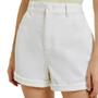 Imagem de Shorts Feminino Hering Jeans Mom Branco Off - HB91