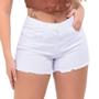 Imagem de Shorts Feminino Jeans Sarja Curto Cintura Alta