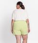 Imagem de Shorts Feminino Plus Size Em Linho Secret Glam Verde