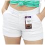 Imagem de Shorts Feminino Sarja Social Bivik Bolso Faca Lycra Cores