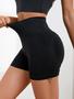 Imagem de Shorts Feminino Sem Costura De Secagem Rápida Para Ioga, Controle De Barriga, Treinamento Fitness,