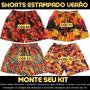 Imagem de Shorts Floral Masculino Tactel Praia Verao Neymar Ref  3702