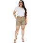 Imagem de Shorts Hering Feminino Chino Sarja Marrom Alfaiataria K0MQ1FSI Original