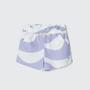 Imagem de Shorts Infantil Menina Faixas Branco/Roxas Hering