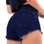 Imagem de Shorts jeans escuro feminino cintura alta