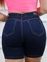 Imagem de Shorts Jeans Feminino Bermuda Meia Coxa Empina Bumbum Lycra