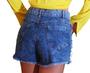 Imagem de Shorts Jeans Feminino Claro Rasgado Hot Pants Empina Bumbum