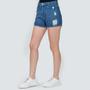 Imagem de Shorts Jeans Feminino Com Rasgos 148030-