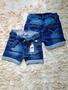 Imagem de shorts jeans feminino infantil com lycra Tam 16