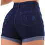 Imagem de Shorts Jeans Feminino Praia Cintura Alta Bermuda Hot Pants
