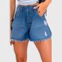 Imagem de Shorts Jeans Gode Barra Cortada Feminino Revanche Mallabia