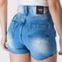 Imagem de Shorts Jeans HNO Jeans Curto Barra Desfiada Azul