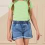 Imagem de Shorts  Jeans Infantil Menina Com Brilhos Mon Sucré