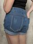 Imagem de Shorts Jeans Menina Juvenil Com Lycra Tendência Casual Estilo Premium