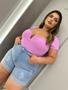 Imagem de Shorts Jeans Plus Size com Bordado com Lycra Pimenta Original