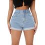 Imagem de Shorts JEANS Slim Feminino Casual Elastano Cintura Alta 419